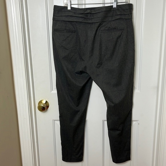 Zara Grey Button Dress Career Business Straight Leg Pants Size Large - Picture 2 of 11
